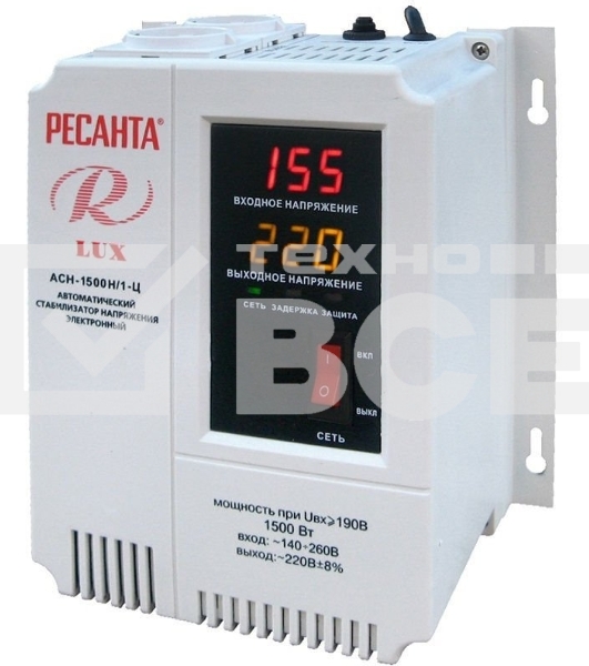 Стабилизатор АСН-500Н/1-Ц Ресанта LUX