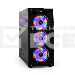 Компьютерный корпус Miditower ExeGate i3 BASE-EVO800 (ATX, БП EVO800RGB с вент. 12 см, с окном, 1*USB+1*USB3.0, аудио, 4 вент. 12см с RGB подсветкой), фото2