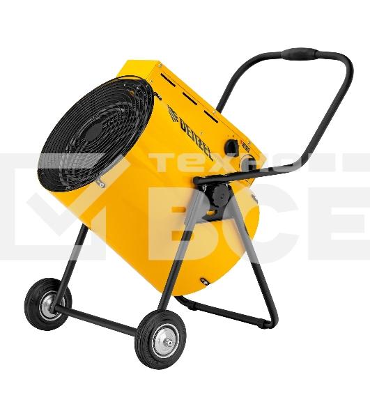 Тепловая пушка Denzel SFH-15000, 400 В, желтый, 120/9000/15000 Вт, 150 м2, термостат
