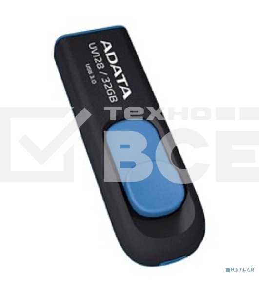 Флеш диск AData 32Gb UV128 AUV128-32G-RBE USB3.0 синий/черный