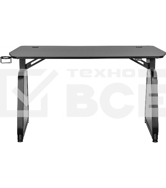 Стол игровой Cactus CS-GMD-BK-RGB столешница МДФ, черный каркас черный 136x60x75см