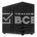 Компьютерный корпус без блока питания HSPD M210, Mesh Mid Tower, черный, 0.7 SPCC, 1x90мм mATX, mITX 140/280/150мм 1x2.5