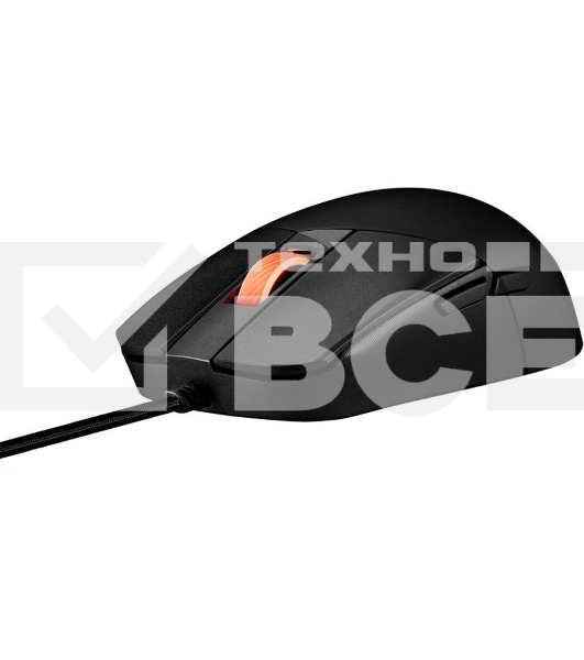 Мышь проводная ASUS P518 ROG STRIX IMPACT III черный, 12000 dpi, USB, кнопки - 5