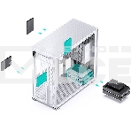 Корпус без блока питания Case JONSBO D41 STD, Midi-Tower, TG, no fan, 1xUSB-A 3.2 + 1xUSB-C 3.2, ATX, mATX White, фото7