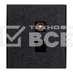 Розетка телевизионная Kranz STRONG компьютерная RJ45 кат6 + TV с/у антрацит, фото 1