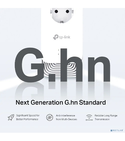 Комплект Powerline-адаптеров со встроенной розеткой TP-Link PG2400P KIT