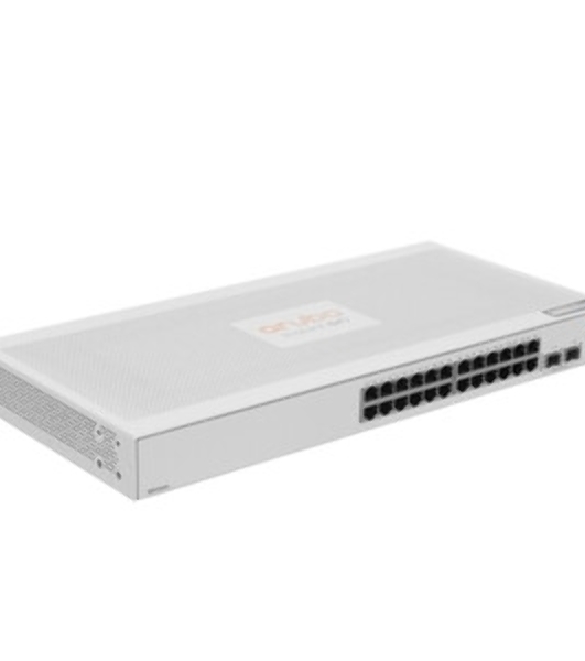 Коммутатор HPE Instant On 1830 24G 2SFP, 24×1 Гбит/с + 2×1 Гбит/с SFP, настраиваемый