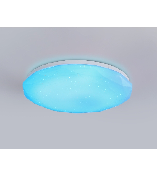 Светодиодный светильник RGB Ambrella light FZ417 WH белый IP20 46W 3000K-6500K+RGB D380*60 (ПДУ ИК)
