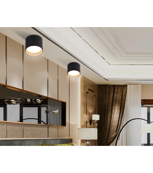 Светильник Ambrella light TN5306 BK/GD черный/золото GX53 max 15W D83*65