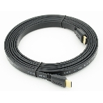 Кабель HDMI 3м SIEMAX FLAT 19M - 19M плоский, черный, фото2