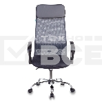 Кресло руководителя Бюрократ KB-6N/SL/DG/TW-12 серый TW-04 TW-12 сетка крестовина хром, фото7