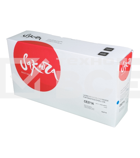 Картридж лазерный Sakura CE271A для HP LaserJet Enterprise M750xh, M750n, M750dn, CP5525xh, CP5525n, CP5525dn, синий, 15 000 к.