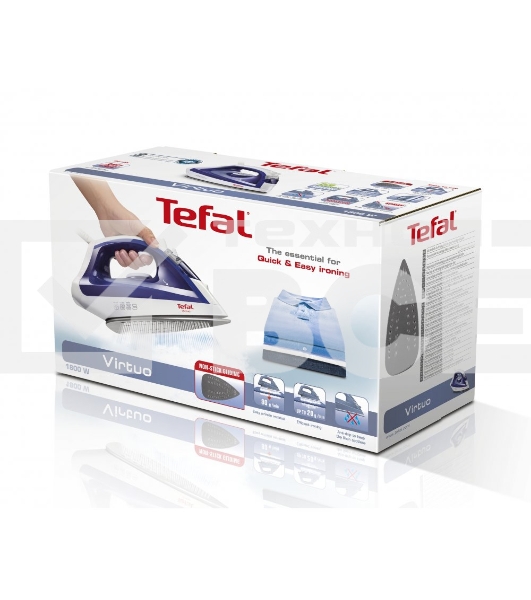 Утюг Tefal FV1711E0 1800Вт синий/белый