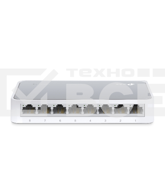 Коммутатор TP-Link SOHO TL-SF1008D Коммутатор 8-port 10/100M mini Desktop Switch, 8 10/100M RJ45 ports, Plastic case