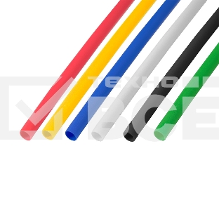 Термоусаживаемые трубки Rexant 6,0/3,0 мм, набор пять цветов, упаковка 50 шт. по 1 м