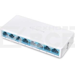 Коммутатор Mercusys MS108, 8 портов Ethernet 100 Мбит/с