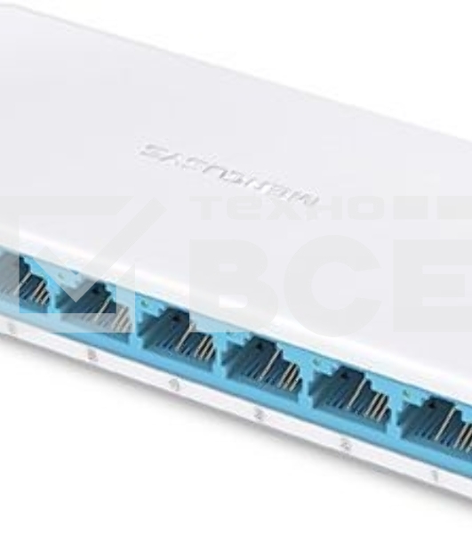 Коммутатор Mercusys MS108, 8 портов Ethernet 100 Мбит/с