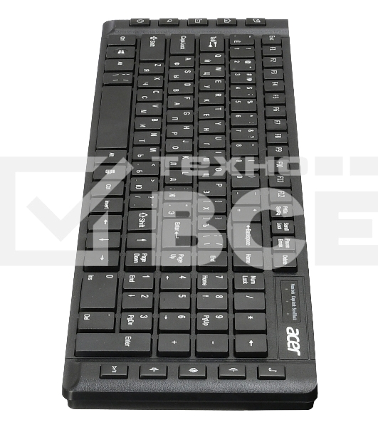 Клавиатура Acer OKW010 [ZL.KBDEE.002] проводная, USB, черный