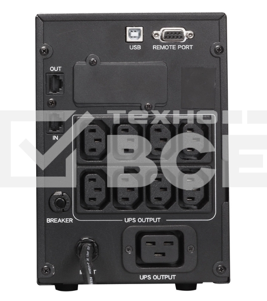 Источник бесперебойного питания Powercom Smart King Pro+ SPT-1000-II LCD 800Вт 1000ВА черный