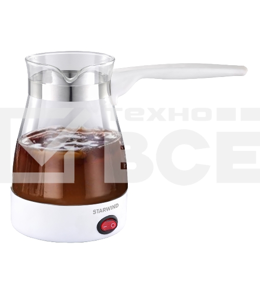 Электрическая турка Starwind STG6050 белый, исп. кофе - молотый, 0.6 л, 600 Вт.