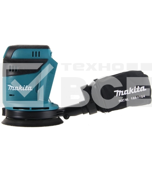Машинка эксцентриковая MAKITA DBO180Z 18В LiIon ф125мм 7000/9500/11000об/мин ампл.2.8мм 1.7кг