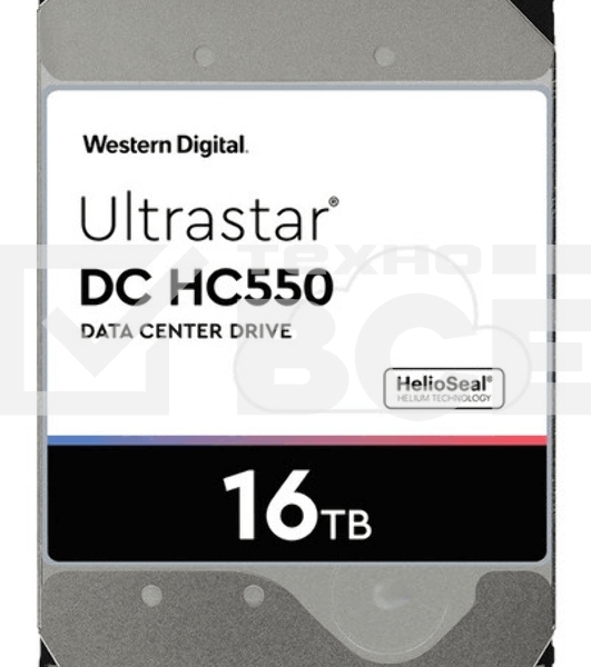 Жесткий диск Western Digital SAS 16TB 7200RPM 12GB/S 512MB DC HC550 0F38357 WD