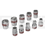Набор головок MATRIX 13596набор торцевых головок 1/2'' 12-ти гр. crv 10шт. 10-24мм, фото5