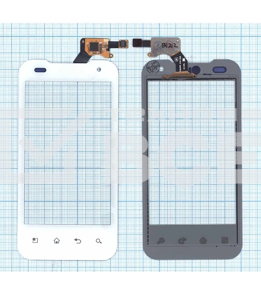 Сенсорное стекло (тачскрин) для LG P990 Optimus 2X, белое