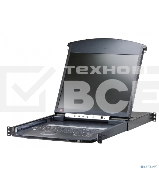 Коммутаторы консоли ATEN 8P CAT5 HIGH DENSITY DUAL RAIL LCD 19INCH OVER IP