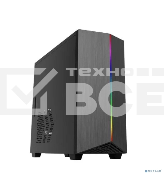 Компьютерный корпус Zircon Lima без БП (Midi Tower,Micro-ATX,Черн,1*USB 3.0,2*USB 2.0, 1*92мм)