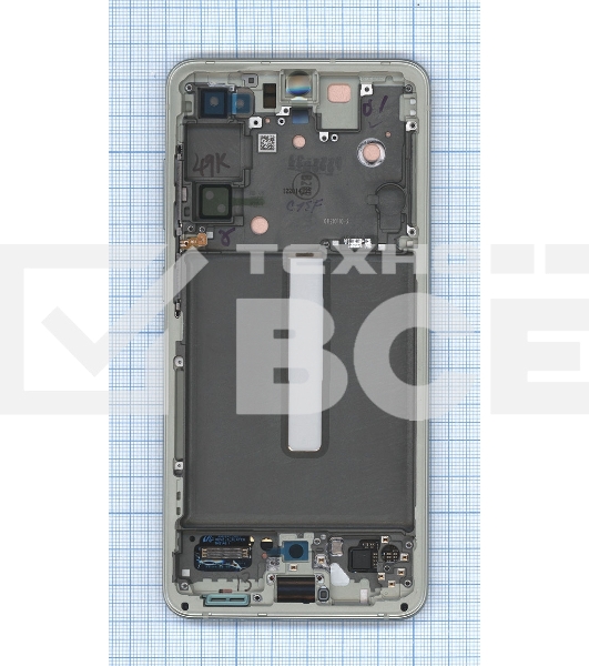 Дисплея для Samsung Galaxy S21 FE 5G SM-G990B в сборе с тачскрином ServicePack, зеленый (GH82-26414С)