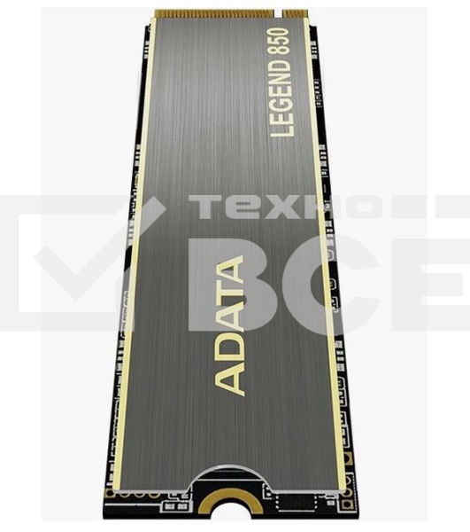 Накопитель SSD ADATA LEGEND 850, 1Tb, PCIe 4.0 x4, M.2 2280, NVMe, R/W 5000/4500, с радиатором