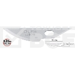 Лезвия OLFA OL-KB4-R/5 закругленные для ножа AK-4, 6(8)х38х0,45мм, 5шт, фото3