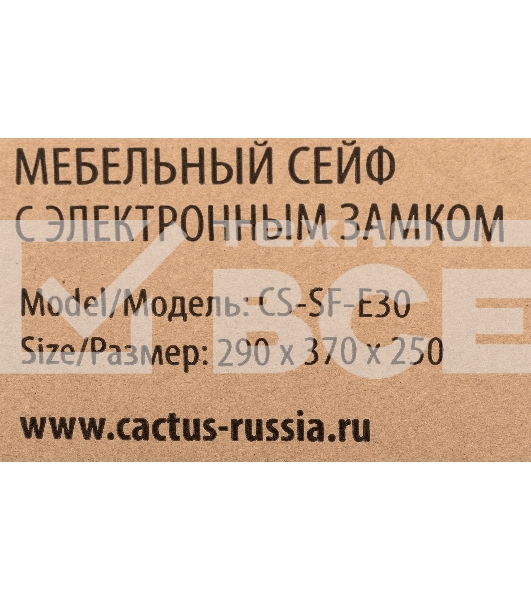 Сейф мебельный Cactus CS-SF-E30 300x380x300мм электронный