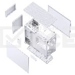 Корпус без блока питания Case JONSBO D41 STD, Midi-Tower, TG, no fan, 1xUSB-A 3.2 + 1xUSB-C 3.2, ATX, mATX White, фото23