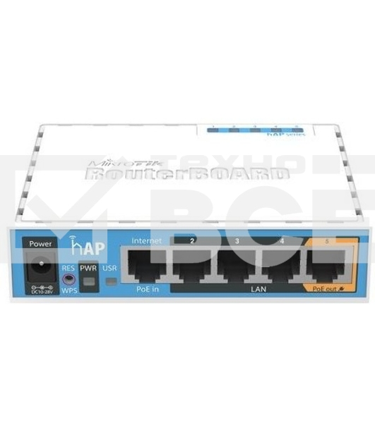 Точка доступа Mikrotik hAP RB951Ui-2nD RouterBOARD hAP