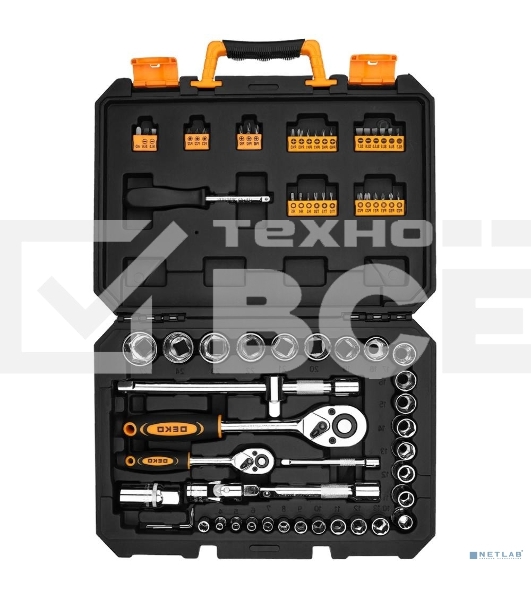 Набор инструментов Deko DKMT72-1 72 предмета (жесткий кейс)