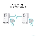 Комплект Powerline-адаптеров со встроенной розеткой TP-Link PG2400P KIT, фото 1