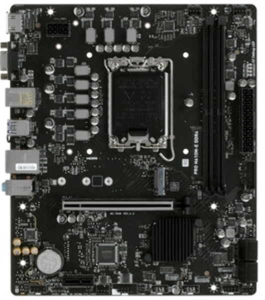 Материнская плата MSI PRO B760M-A WIFI, LGA 1700, Intel B760, 4xDDR5, 4xSATA, 2xM.2, 1xPCI-E 4.0 x16, 1xPCI-E 4.0 x4, 2xHDMI, 2xDP, 1x2.5Gb LAN, 2xUSB-A 2.0, 2xUSB 3.2 Gen 1, 2xUSB 3.2 Gen 2, 3x3.5 мм, 7.1, Micro-ATX