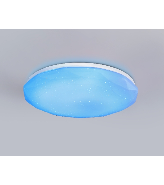 Светодиодный светильник RGB Ambrella light FZ417 WH белый IP20 46W 3000K-6500K+RGB D380*60 (ПДУ ИК)