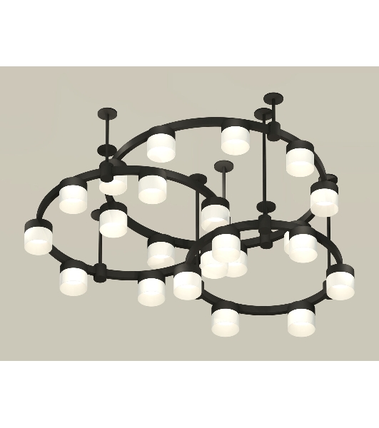 Светильник Ambrella light XR92222210/22 SBK/FR черный песок/белый матовый GX53