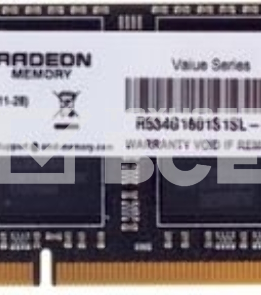 Оперативная память AMD Radeon R5, DDR3L, 4GB (1x4GB), 1600MHz, CL11, SO-DIMM