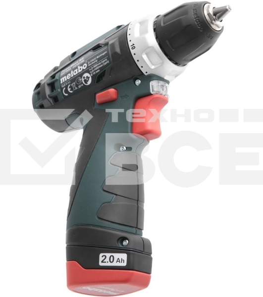 Дрель-шуруповерт Metabo PowerMaxx BS 600080500, Аккумуляторный, 12В, 2 АКБ