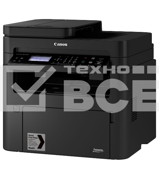 МФУ лазерный Canon i-SENSYS MF264dw (2925C016/5938C017/C019),А4, ч/б, печ. 28 стр/мин., скан. до 20 стр/мин (ч/б) 15 стр/мин (цвет), 1200 x 1200 dpi (принтер) 600x600dpi (сканер), USB, RJ-45, Wi-Fi
