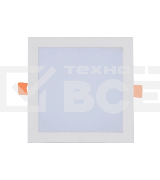 Светильник Hiper встраиваемый Белый квадратный H066-1 LED 5Вт Размер 7575