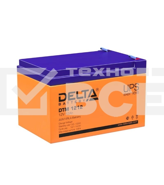 Батарея Delta DTM 1212 (12V, 12Ah)
