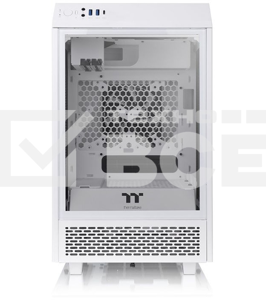 Компьютерный корпус Thermaltake The Tower 100 Snow CA-1R3-00S6WN-00 /White/Win/SPCC/Tempered Glass*3