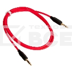 Аудио кабель/3.5 mm jack - 3.5 mm jack/ HOCO HC-79309 UPA11/ 1m/ позолоченные контакты/ Red AUX, фото3