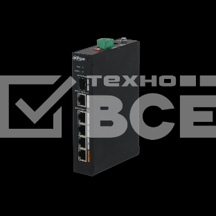 Коммутатор Dahua DH-PFS3106-4ET-60-V2 4-портовый неуправляемый коммутатор с РoЕ