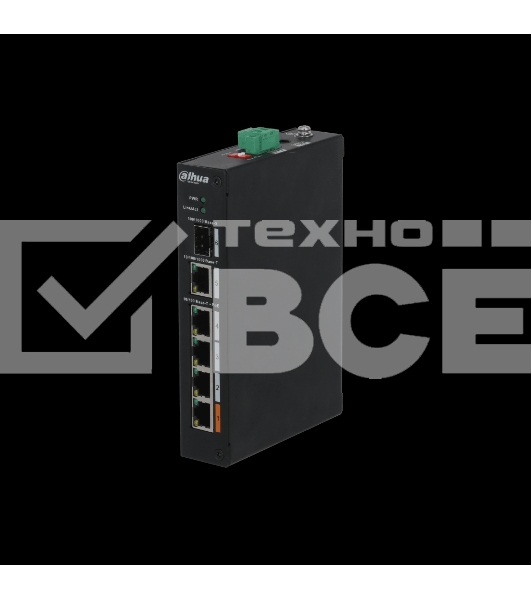 Коммутатор Dahua DH-PFS3106-4ET-60-V2 4-портовый неуправляемый коммутатор с РoЕ